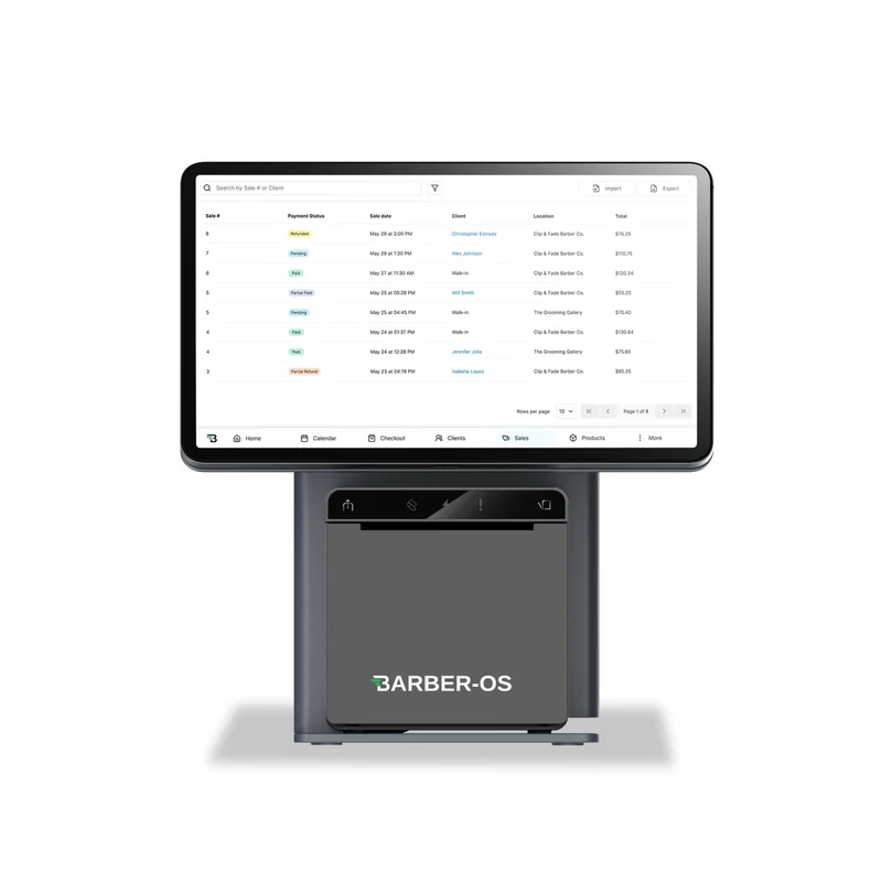 Barber-OS Countertop Tablet Kit