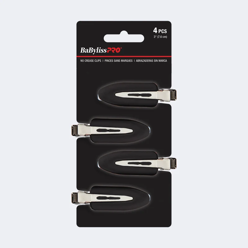 BabylissPro No-Crease Hair Clips (4 pack)