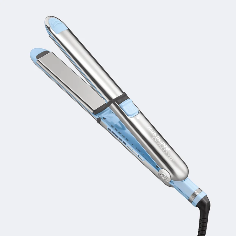 BabylissPro Nano Titanium OPTIMA3000 1 1/4" Icey Blue Flat Iron - Limited Edition