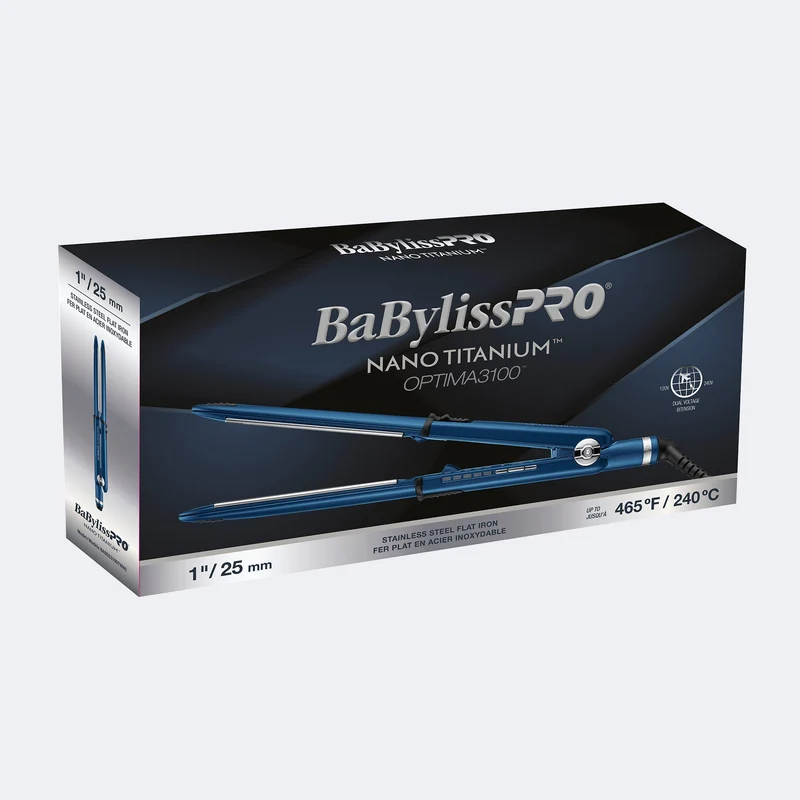 Babylisspro Nano Titanium Optima Optima3100 1" Stainless Steel Flat Iron