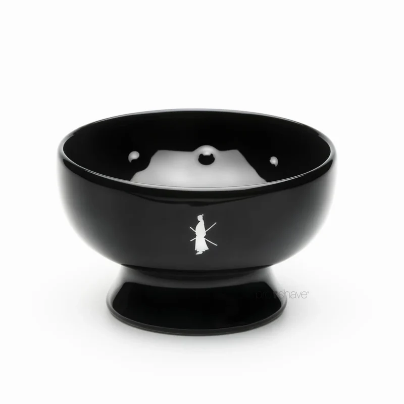 Shaving bowl in porcelain, Black
