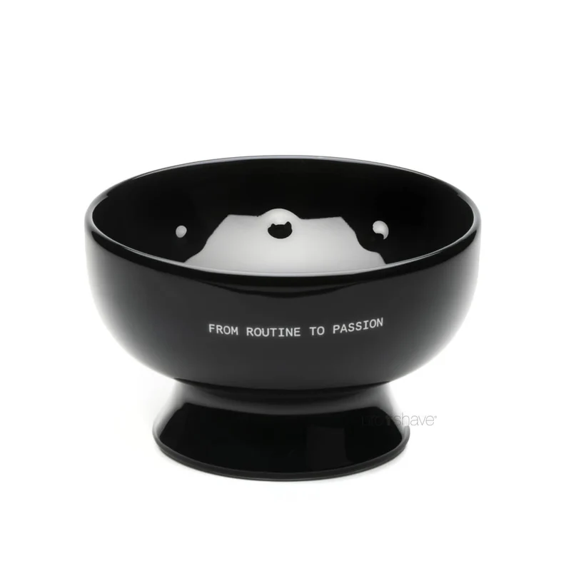 Shaving bowl in porcelain, Black