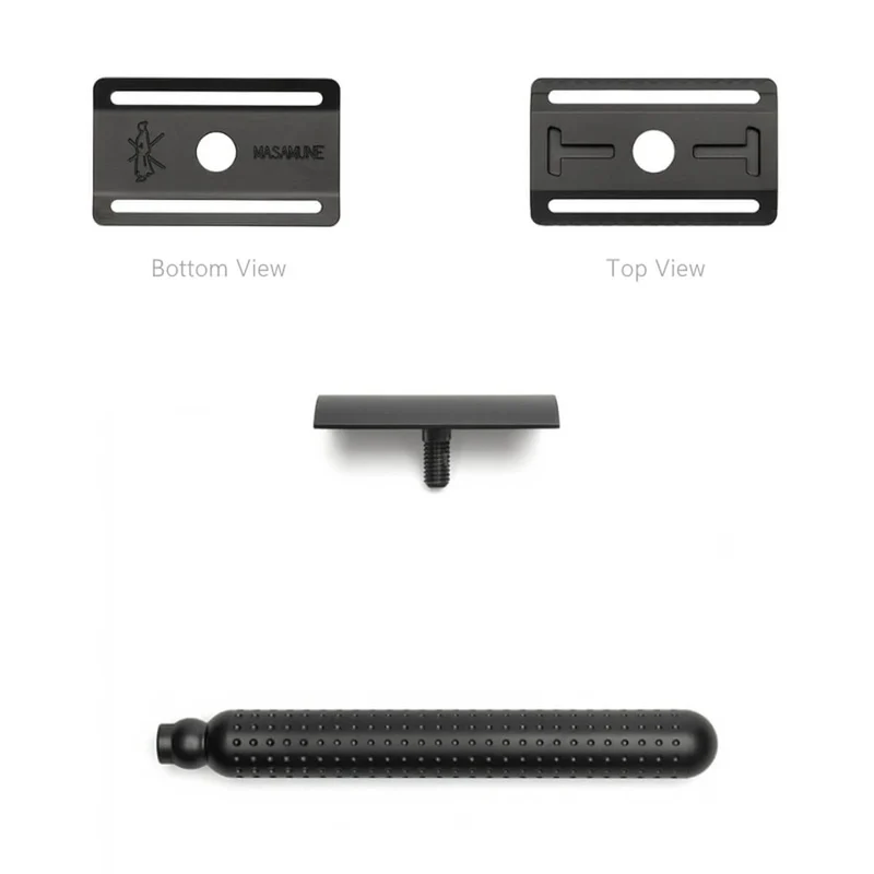 Masamune DE razor, Closed Comb, Stainless steel - Dark