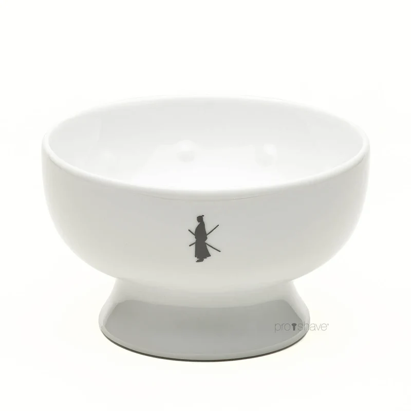 Shaving bowl in porcelain, White