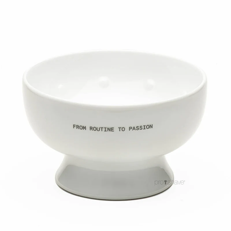 Shaving bowl in porcelain, White