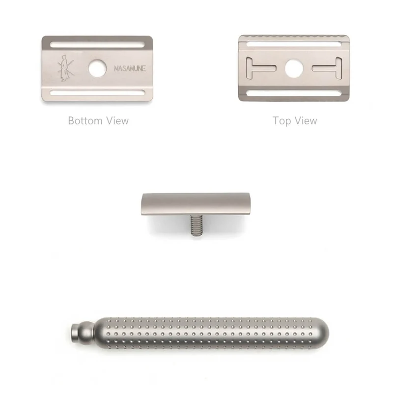 Masamune DE razor, Closed Comb, Stainless steel - Matte