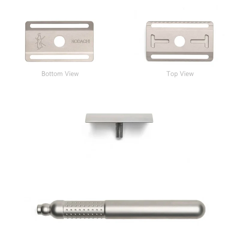 Masamune Nodachi DE razor, Closed Comb, Stainless steel - Matte