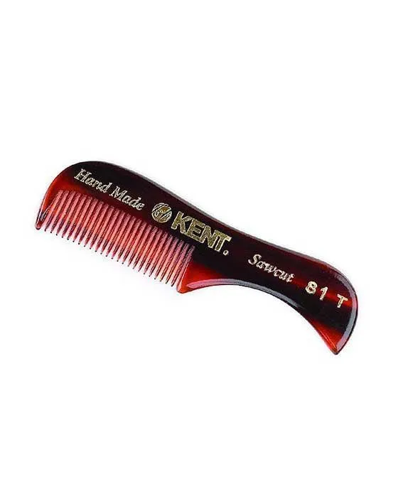 K-81T Kent Comb, Beard And Moustache Comb, Fine (70mm/2.8in)