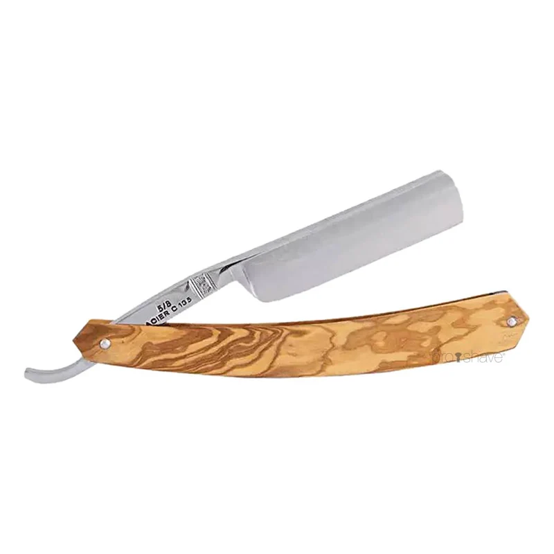 Straight Razor, 5/8 Round Nose, Olive wood