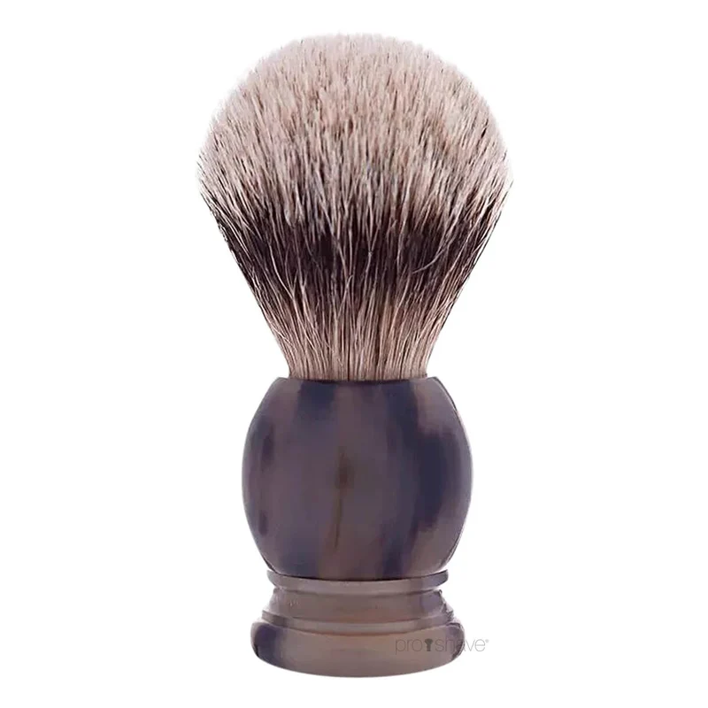 Shaving brush, High Mountain White Badger & Genuine Horn, Original, size 12