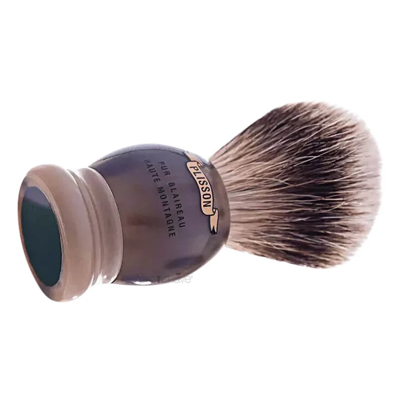 Shaving brush, High Mountain White Badger & Genuine Horn, Original, size 18