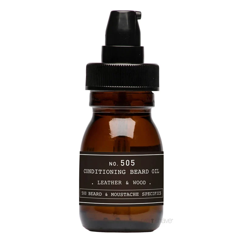 Conditioning Beard Oil, Leather & Wood, No. 505, 30 ml.