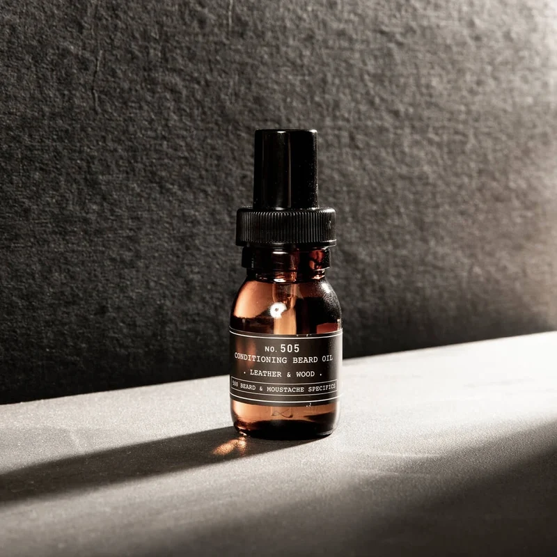 Conditioning Beard Oil, Leather & Wood, No. 505, 30 ml.