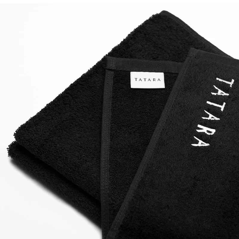 Shaving towel, Black