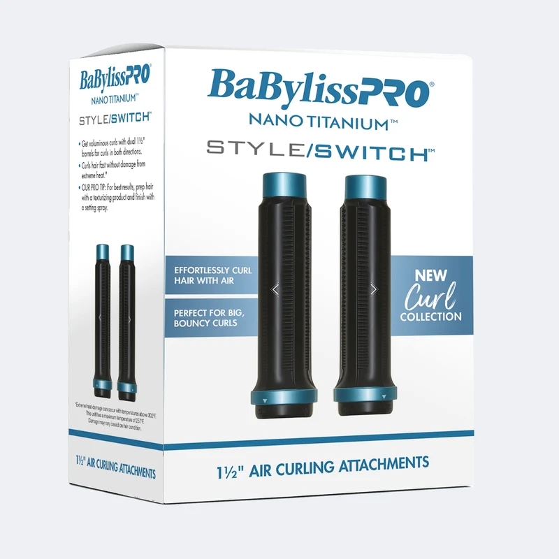 BabylissPro Nano Titanium StyleSwitch 1-1/2" Curling Attachment