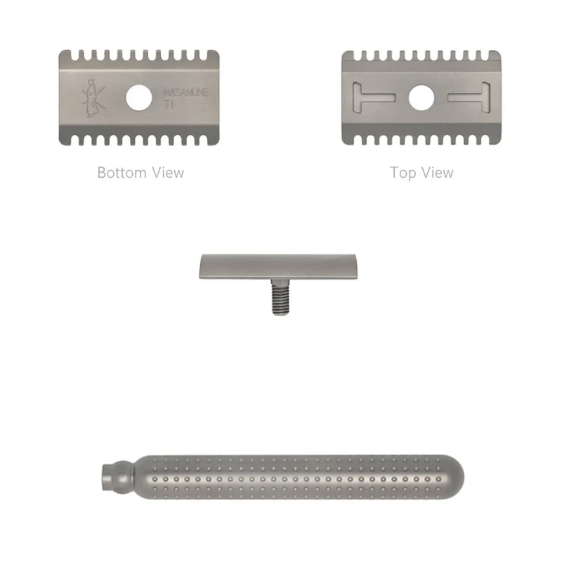 Masamune DE razor, Open Comb, Titanium