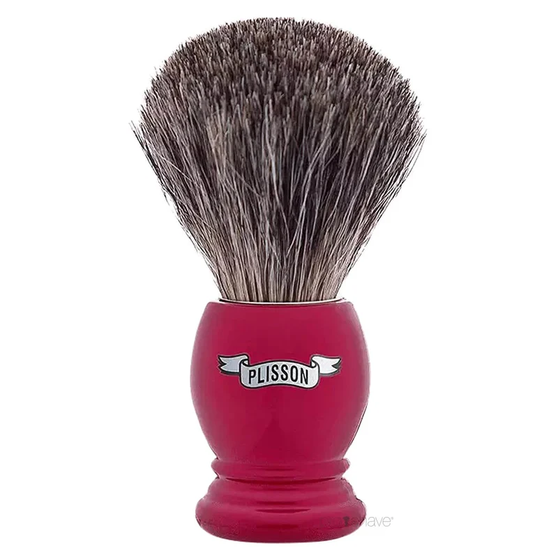 Shaving Brush, Russian Grey Badger & Pearl Red, Essentiel, Size 12