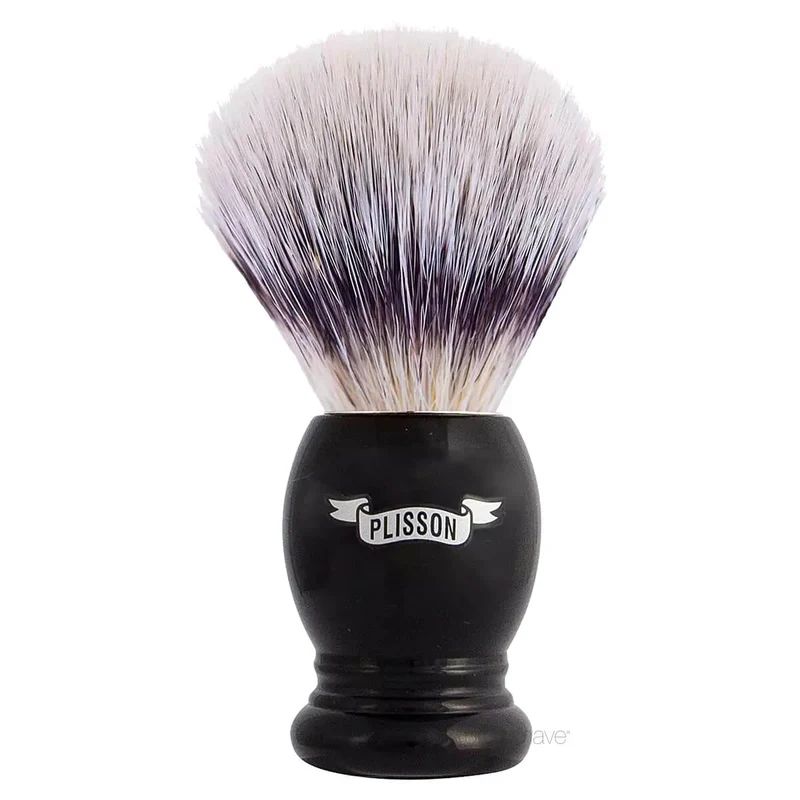 Shaving Brush, High Mountain White Fibre & Black Acrylic, Essential, Size 12