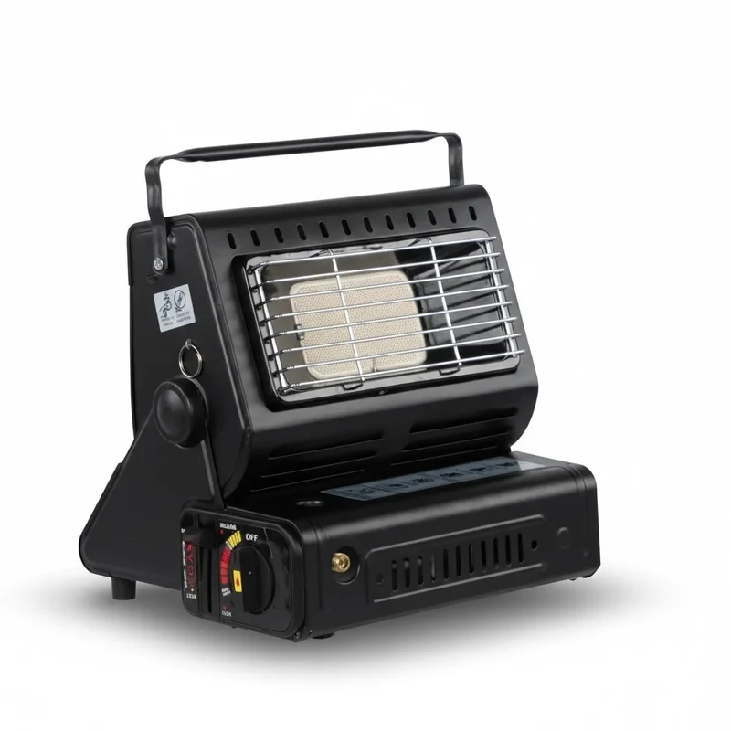 Gasheizung 2in1 Camping Heizung 1,3kW Heizstrahler Keramik Piezo Zelt Outdoor