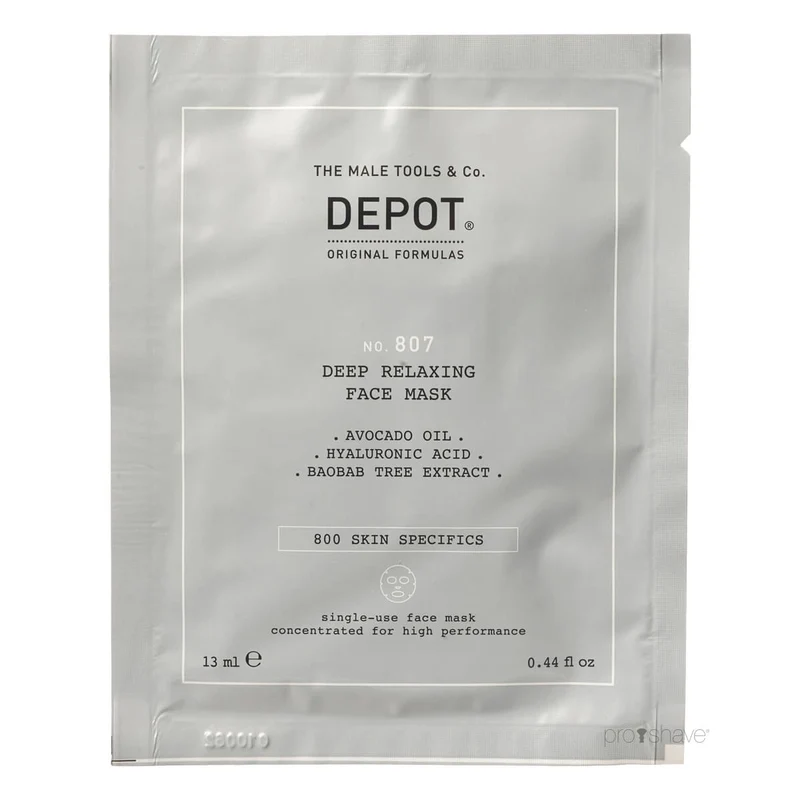 Deep Relaxing Face Mask, No. 807, 1 piece.