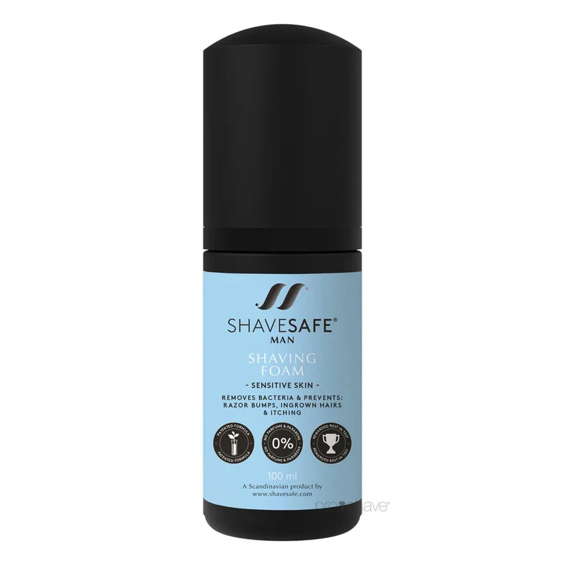 Shaving foam, Man, Sensitive skin, 100 ml.