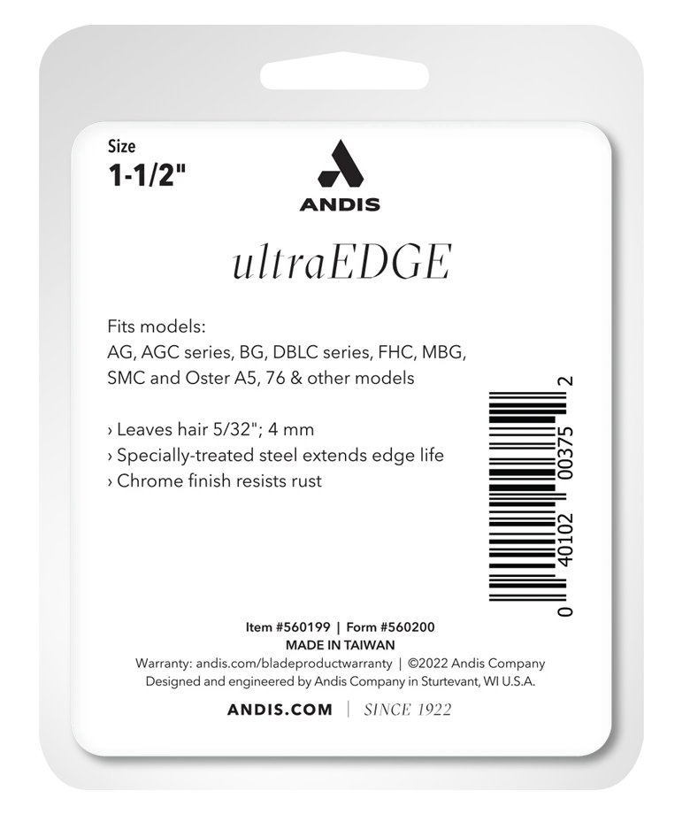 Andis UltraEdge Detachable Blade, Size #1.5