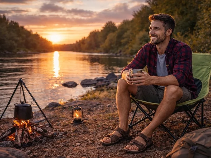Camping Angelstuhl Klappstuhl faltbar Outdoor Stuhl mit Tasche Grün