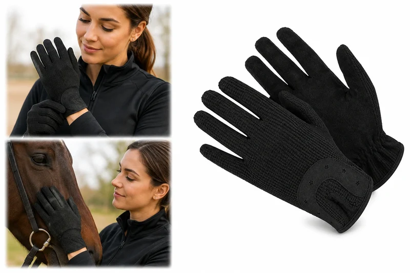 Damen Handschuhe Größe L Freizeit Alltag 100% Polyester Bequem Leicht
