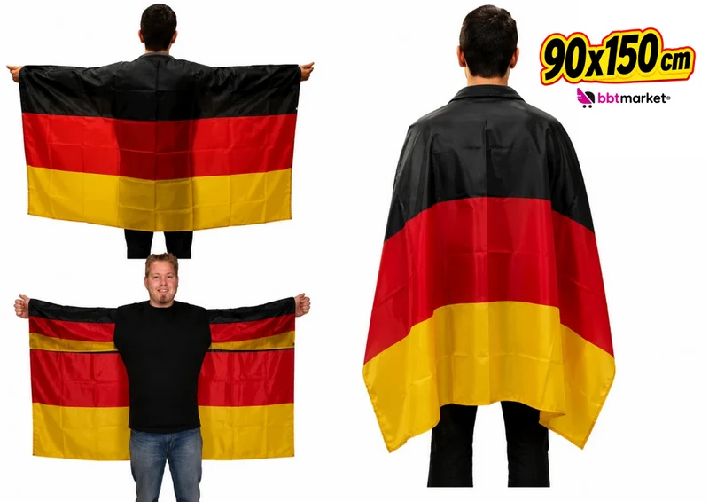 Deutschland Fanartikel WM EM Fahne Flagge Poncho Horn Auswahl