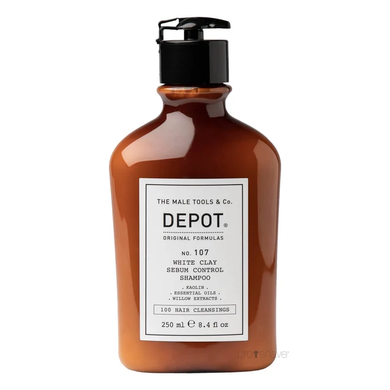White Clay Sebum Control Shampoo, No. 107, 250 ml.