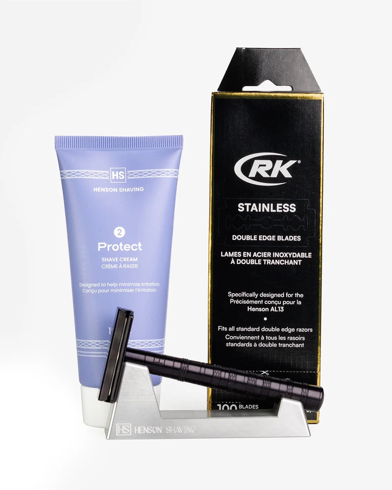 The Ultimate Valentine's Gift Set: Henson AL13 Razor Bundle + 2-Year Blade Supply