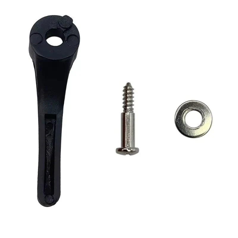 Clipper Blade Lever + Screw, Black plastic