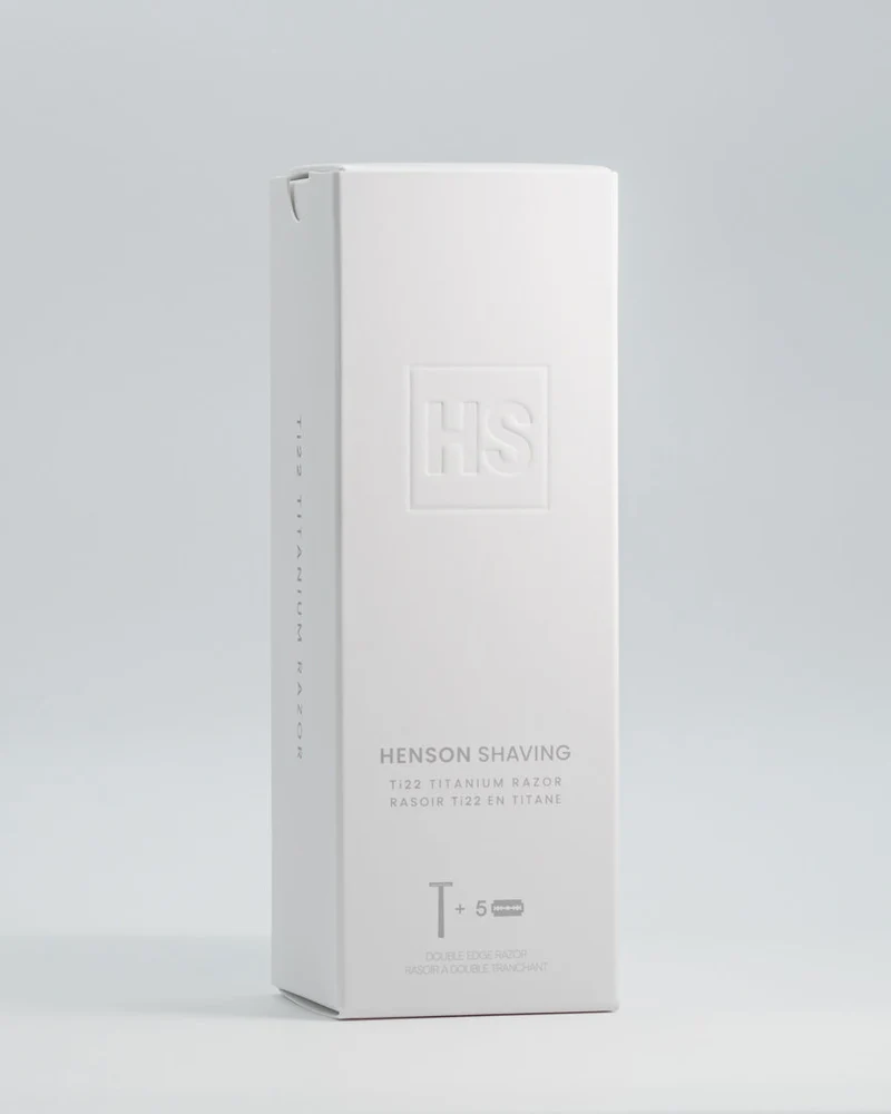Henson Ti22 Titanium Safety Razor – Lightweight, Ultra-Durable Grade 5 Shaving Razor