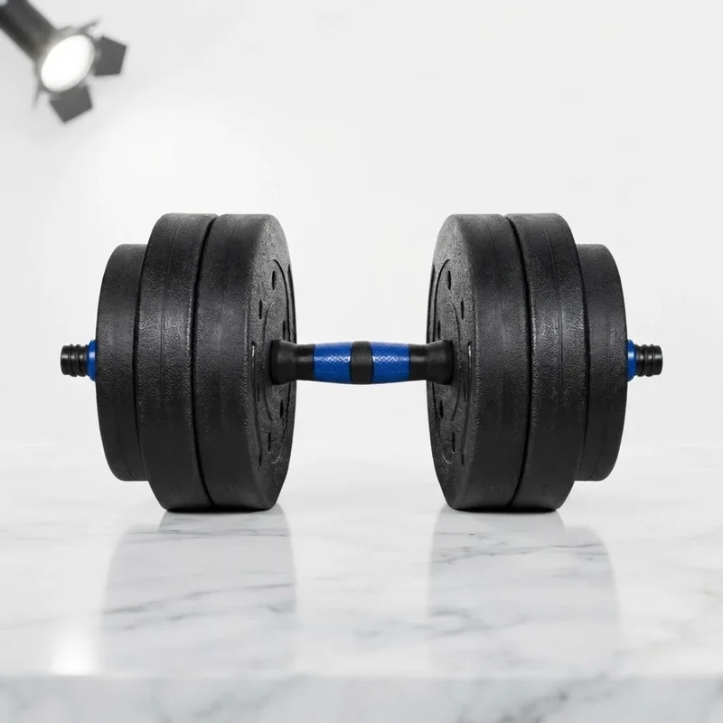 Kurzhantel Set 20kg Verstellbar Hantelset Bitumen Hantel Gewichte Langhantel