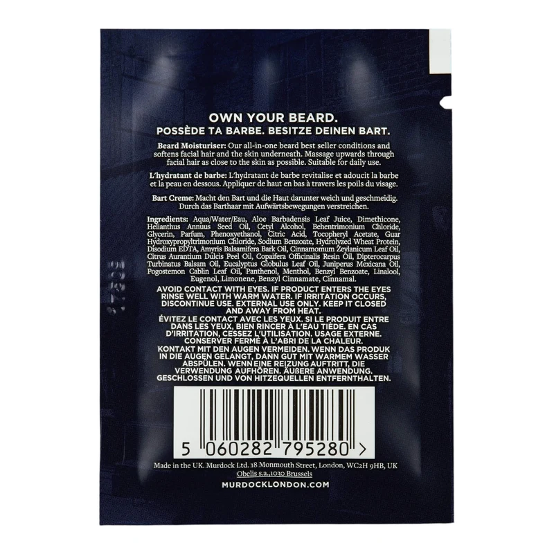 Beard Moisturizer, Sample, 5 ml.
