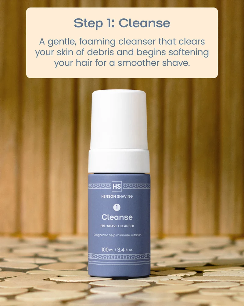 Henson Shaving 3-Step Skin Routine Bundle (Prep, Shave, Post)