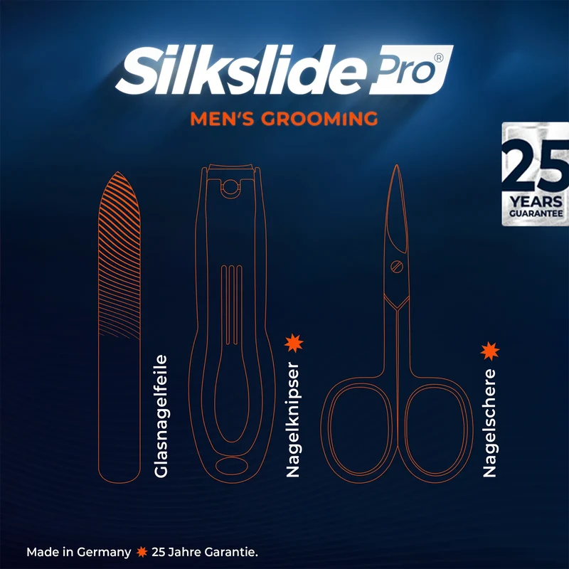 Silkslide Pro®: Essentials Set für Männer | Nagelpflege Set