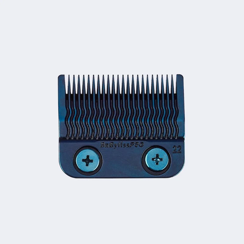 BabylissPro Blue Titanium Metal - Injection Molded (MIM) Precision Fade Blade (22 Teeth)