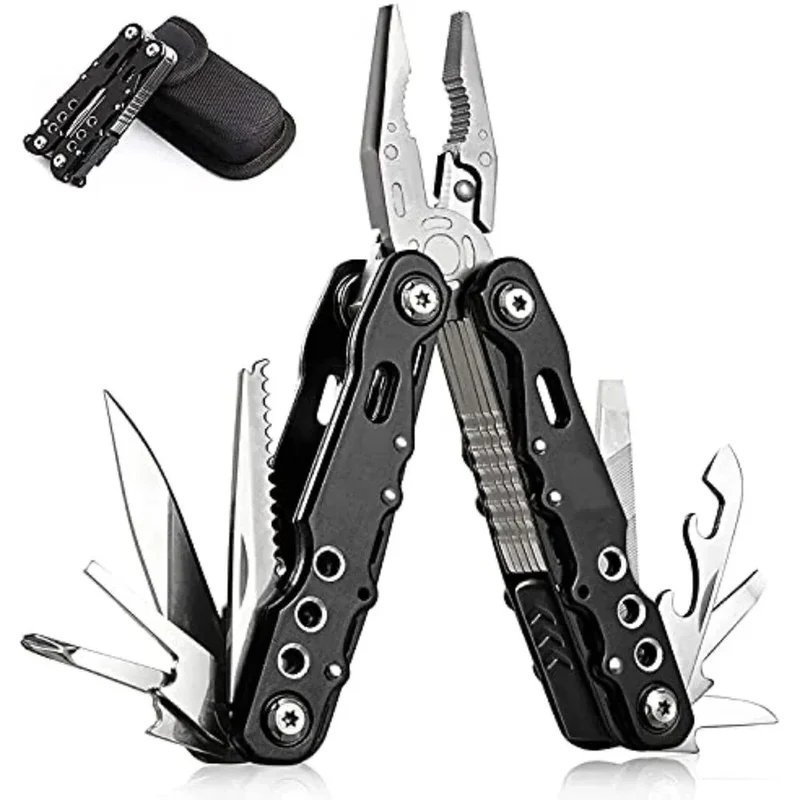 Multitool Edelstahl Multifunktionswerkzeug Zange Camping Outdoor Werkzeug