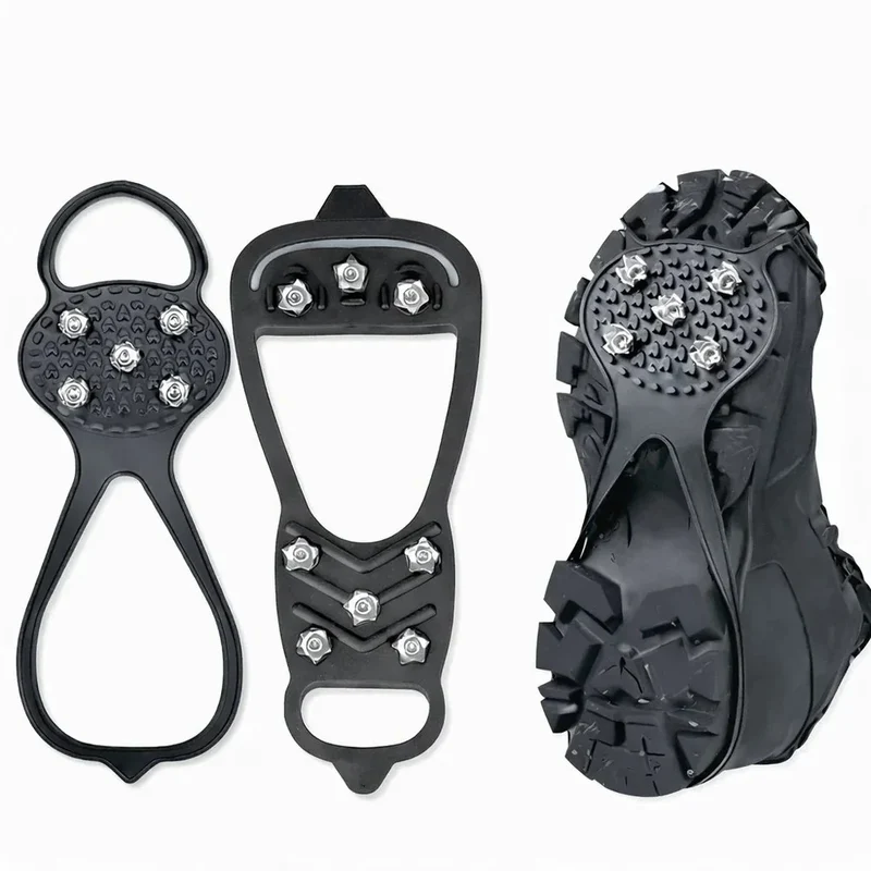 Schuhspikes Spikes Schwarz Anitrutsch Eis Schuh Krallen Antirutsch Schnee Schuhe