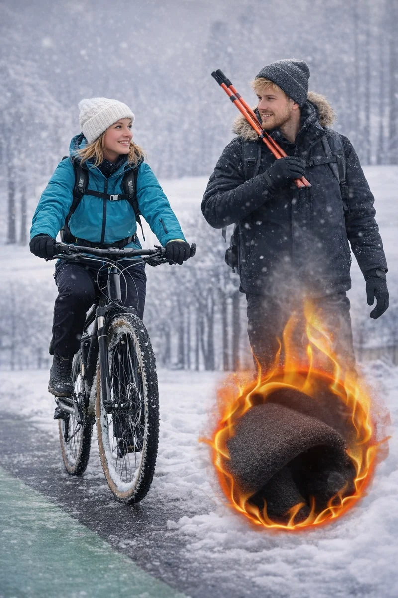 Winter Fahrradhandschuhe Touchscreen Thermo Winddicht Wasserabweisend Größe L