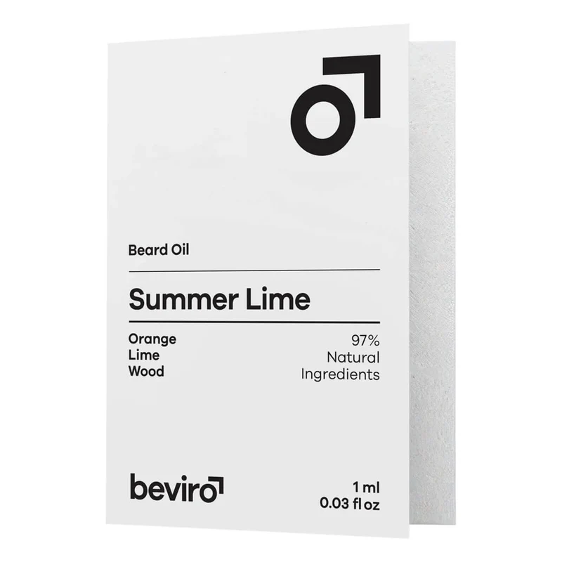 Beard Oil, Summer Lime, Sample, 1 ml.