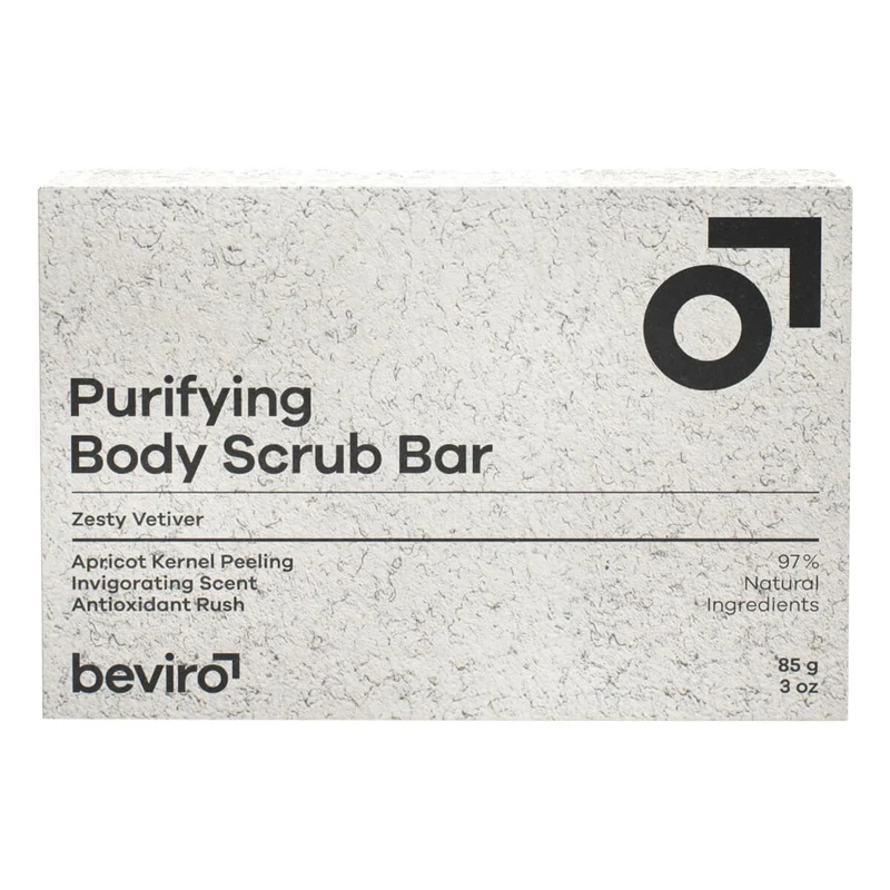 Purifying Body Scrub Bar, Zesty Vetiver, 135 g.