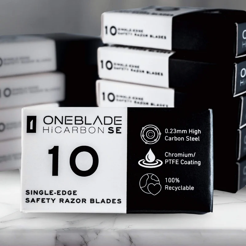 HiCarbon SE Single Edge Razor Blades, 10 pcs.