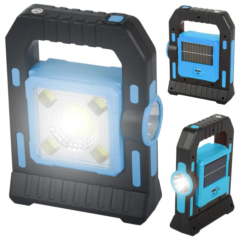 LED Solar Campinglampe Akku Laterne mit Powerbank Outdoor Zeltlampe