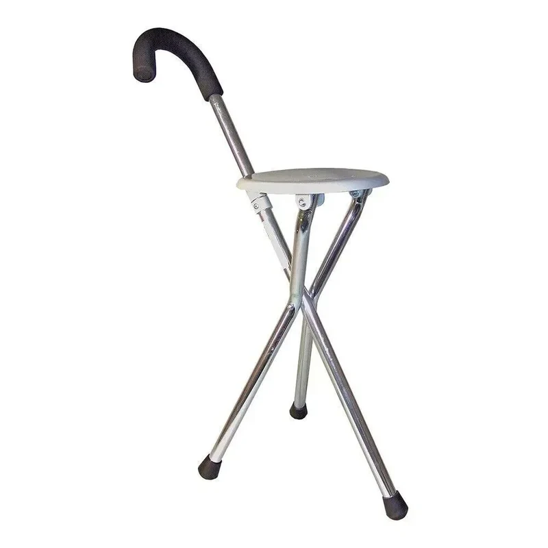 Einstellbar Gehstock Wanderstock Spazierstock Stock Gehhilfe 2 in1 Alu Mit Sitz