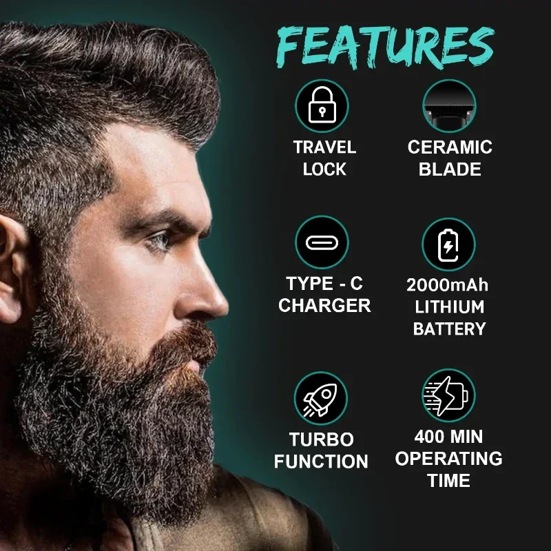 VGR V-987 Professional Hair Trimmer for men, 400 mins battery backup, VGR Trimmer for men