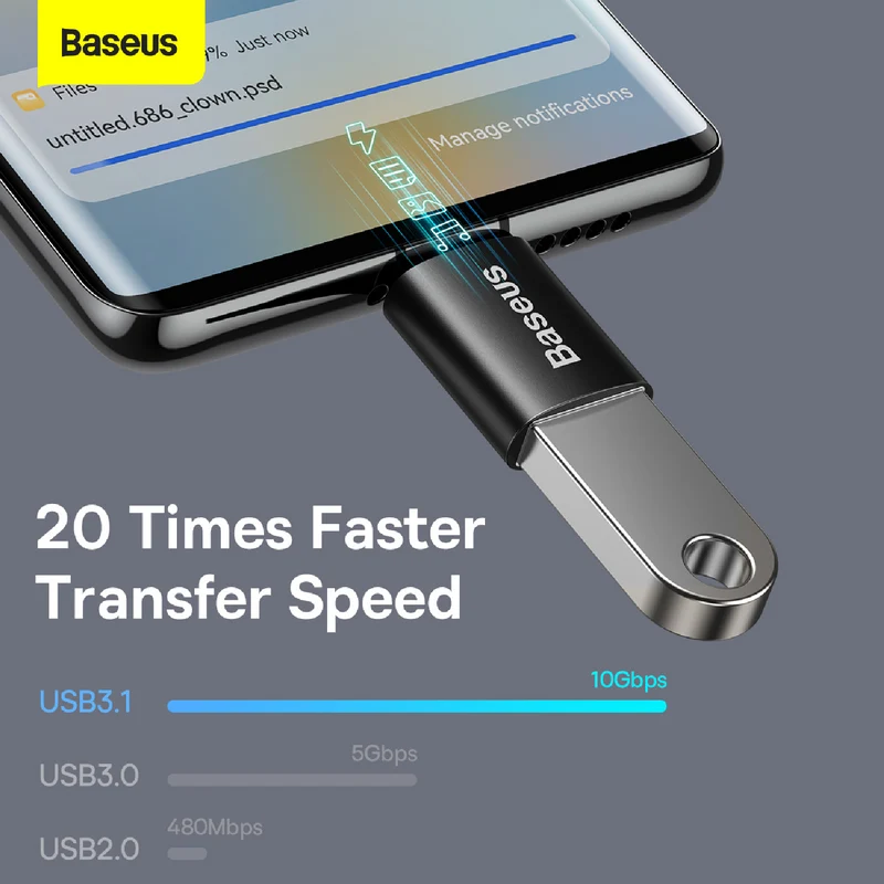 Baseus USB-A to USB-C Adaptor