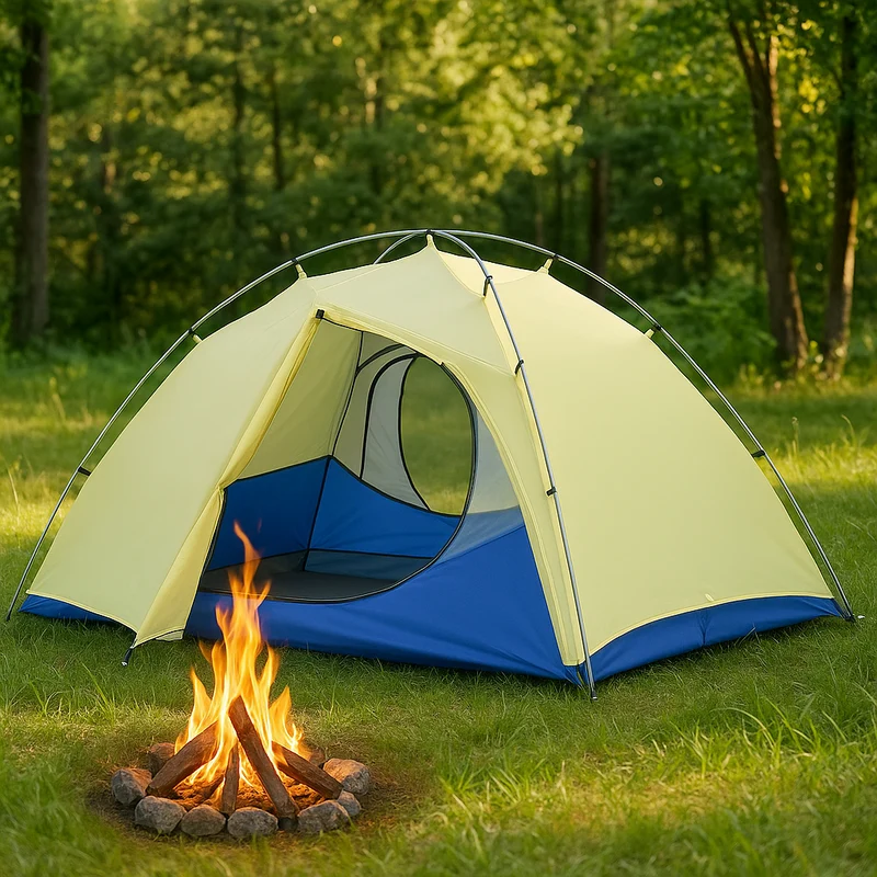 2 Personen Camping Zelt 230x140 Kuppelzelt 3000mm wasserdicht Festival Trekking