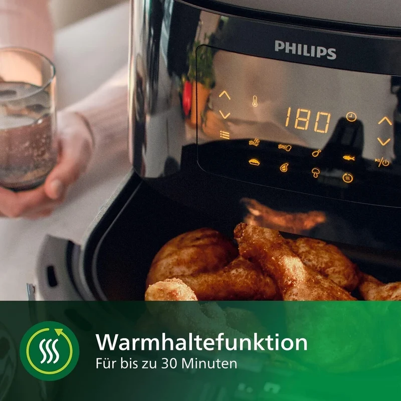 Philips Airfryer XL 6,2 Liter Heißluftfritteuse mit 12 Programmen und Rapid Air